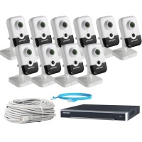 Hikvision 6Mp-IP-2048p 10IN Комплект видеонаблюдения