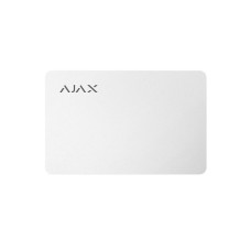 Защищенная бесконтактная карта Ajax Pass white для клавиатуры KeyPad Plus