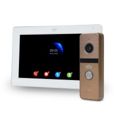 Комплект Wi-Fi видеодомофона 7" ATIS AD-770FHD/T-White с поддержкой Tuya Smart + AT-400HD Gold