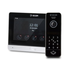 Комплект Wi-Fi відеодомофонa 7" BCOM BD-760FHD/T Silver з підтримкою Tuya Smart + BT-400HD-AC Black