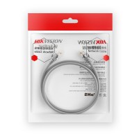 Патч-корд мідний Hikvision DS-1NP6UEC0 UTP Cat6 - 5 м сірий