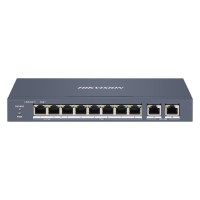 Керований PoE комутатор Hikvision DS-3E1310HP-EI з 8 портами PoE