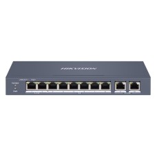 Керований PoE комутатор Hikvision DS-3E1310HP-EI з 8 портами PoE