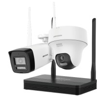 Комплект відеонагляду на 2 бездротові камери Hikvision NKS424W02H з двостороннім аудіозв'язком