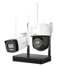 Комплект відеонагляду на 2 бездротові камери Hikvision NKS424W03H з двостороннім аудіозв'язком