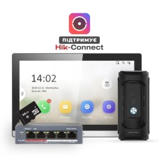 Комплект IP відеодомофонії Hikvision DS-KH6350-TE1 + DS-KB8113-IME1(B)