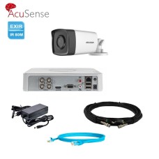 Hikvision 2Mp-THD-OUT-Acusense-DS-2CE17D0T-IT5F 1 камера Комплект відеоспостереження