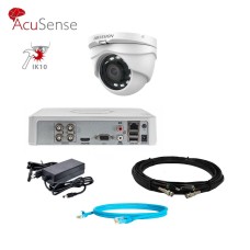 Hikvision 2Mp-THD-OUT-Acusense-DS-2CE56D0T-IRMF 1 камера Комплект відеоспостереження