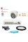 Hikvision 2Mp-THD-OUT-Acusense-DS-2CE70DF3T-MFS 11 камер Комплект відеоспостереження