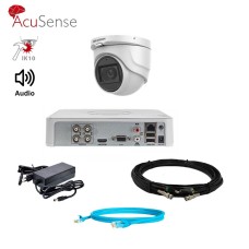 Hikvision 4Mp-THD-OUT-Acusense-DS-2CE76H0T-ITMFS 1 камера Комплект відеоспостереження