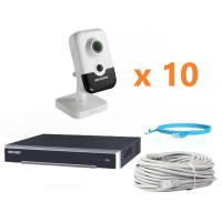 Hikvision 2Mp-IP-IN-DOOR-AUDIO-10Cam Комплект відеоспостереження