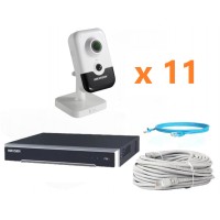 Hikvision 2Mp-IP-IN-DOOR-AUDIO-11Cam Комплект відеоспостереження