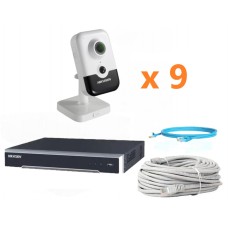 Hikvision 2Mp-IP-IN-DOOR-AUDIO-9Cam Комплект відеоспостереження