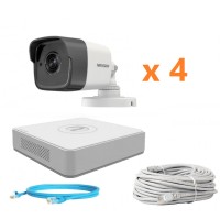 Hikvision 2Mp-IP-OUT-DOOR-4Cam Комплект відеоспостереження