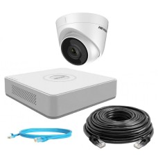 Hikvision 2Mp-IP-OUT-DOOR-AUDIO-1Cam Комплект відеоспостереження