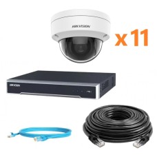 Hikvision 2Mp-IP-OUT-DOOR-VANDAL-11Cam Комплект відеоспостереження