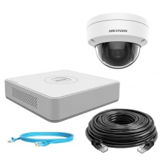 Hikvision 2Mp-IP-OUT-DOOR-VANDAL-1Cam Комплект відеоспостереження