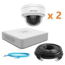 Hikvision 2Mp-IP-OUT-DOOR-VANDAL-2Cam Комплект відеоспостереження