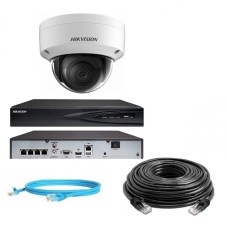 Hikvision 4Mp-IP-OUT-DOOR-ANALYTIC-VANDAL-1Cam Комплект відеоспостереження