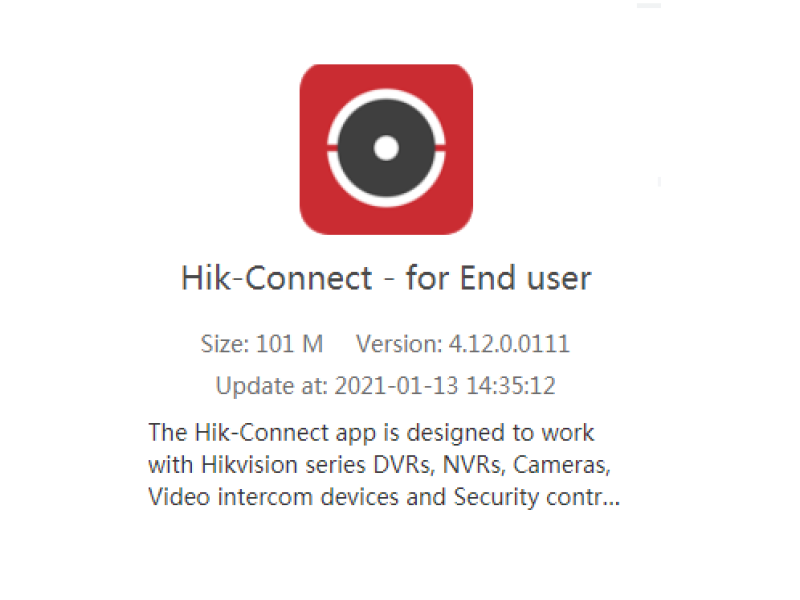 Увага! Оновлення Hik-Connect до останньої версії V4.12.0.