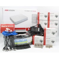 Hikvision 1.3Mp-TurboHD-720p 11IN Комплект видеонаблюдения
