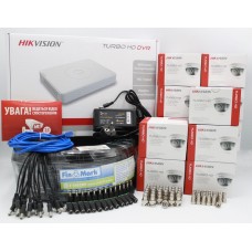 Hikvision 1.3Mp-TurboHD-720p 13IN Комплект видеонаблюдения
