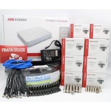 Hikvision 1.3Mp-TurboHD-720p 14IN Комплект видеонаблюдения