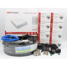Hikvision 1.3Mp-TurboHD-720p 8IN Комплект видеонаблюдения