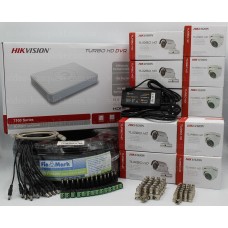 Hikvision 1.3Mp-TurboHD-720p 14OUT Комплект видеонаблюдения