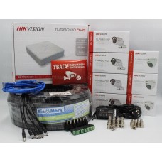 Hikvision 1.3Mp-TurboHD-720p 7OUT Комплект видеонаблюдения