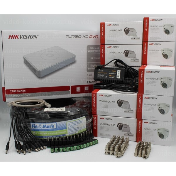 Hikvision 1.3Mp-TurboHD-720p 15OUT Комплект видеонаблюдения