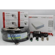 Hikvision 1.3Mp-TurboHD-720p 4OUT Комплект видеонаблюдения