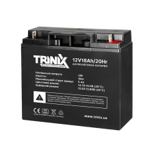 Акумуляторна батарея AGM (свинцево-кислотна) Trinix 12V18Ah/20Hr 12В 18Аг 