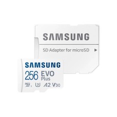 Карта памяти Samsung Evo Plus microSDXC 256GB UHS-I U3 V30 A2 + SD адаптер (MB-MC256KA/EU)