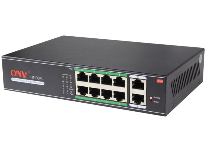 8-канальний PoE комутатор ONV H1108PLS в подарунок!