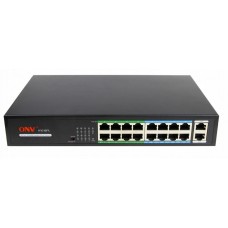 ONV H1016PL PoE комутатор на 16 портів для камер відеонагляду