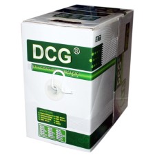 DCG UTP cat 5E 4PR CCA PVC White 305m бухта витая пара внутрення биметал белая
