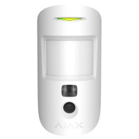Бездротовий датчик руху Ajax MotionCam white з фотокамерою для підтвердження тривог