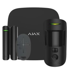 Комплект бездротової сигналізації Ajax StarterKit Cam (8EU) UA black з фотоверифікацією тривог