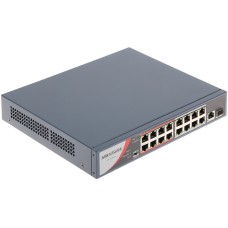 Hikvision DS-3E0318P-E/M(B) PoE коммутатор 16 портов Эксклюзив