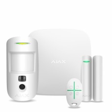 Комплект беспроводной сигнализации Ajax StarterKit Cam Plus (8EU) UA white с фотоверификацией тревог и поддержкой LTE