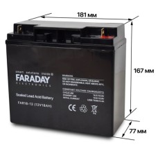 Аккумулятор 12В 18 Ач для ИБП Faraday Electronics FAR18-12