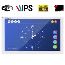 IP-відеодомофон 10 дюймів з Wi-Fi SEVEN DP-7517FHDW - IPS white