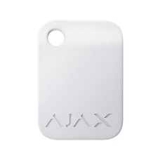Захищений безконтактний брелок Ajax Tag white (комплект 100 шт.) для клавіатури KeyPad Plus