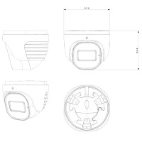 IP-відеокамера 2 Мп Provision-ISR DH-320IPSN-28 (2.8 мм) з вбудованим мікрофоном і відеоаналітикою для системи відеонагляду